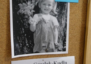 Na zdjęciu Pani Marta Grzelak-Kudła z lat dzieciństwa.