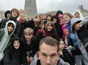 Klasa 7b wzięła udział w łódzkiej grze miejskiej "Fabryka Inspiracji"