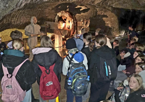 Na zdjęciu uczniowie klas 6 podczas wizyty w Wieliczce.