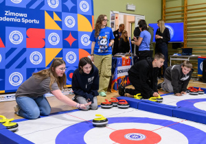 Na zdjęciu uczestnicy Zimowej Akademii Sportu.