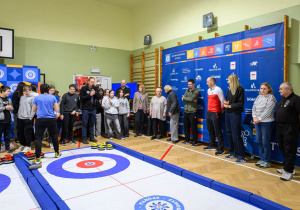 Na zdjęciu uczestnicy Zimowej Akademii Sportu.