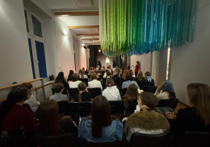 Na zdjęciu uczestnicy konkursu na widowni Ośrodka Kultury Górna.