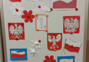 Na zdjęciu prace uczniów ze świetlicy.