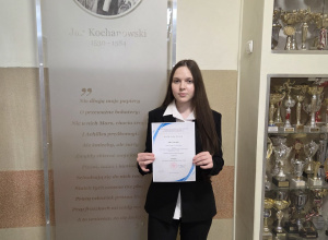 Olha Verbytska finalistką Wojewódzkiego Przedmiotowego Konkursu z Chemii