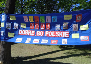 Plakat reklamujący Piknik rodzinny.